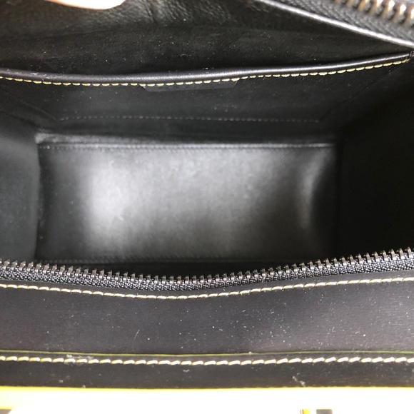 NWOT Celine Black Yellow Nano Luggage Tote - Picture 7 of 11